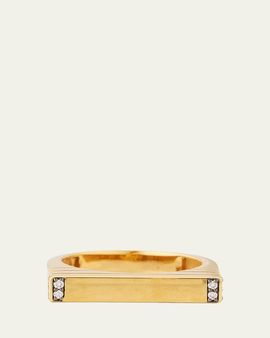 Sorellina 18K Bar Ring with Diamonds