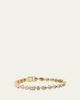 Sorellina 18K Yellow Gold Mixed Bezel Tennis Bracelet with Blue Sapphires - 1