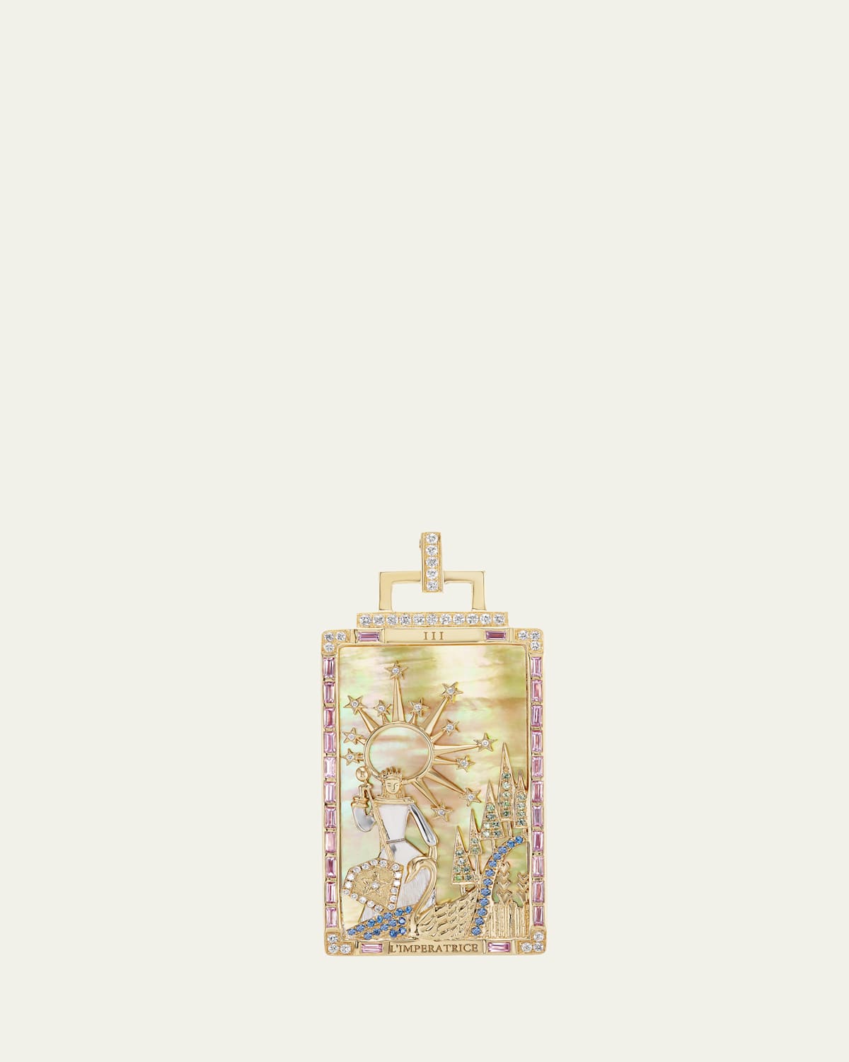 Sorellina L'Imperatrice Tarot Card Pendant