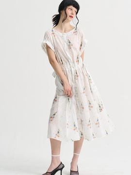 SORRY TOO MUCH LOVE Mediterranean Robe Dress_White