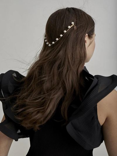 SO`SALT Pearl Gold Plated Halo Hair Accessory (LY4B112015)