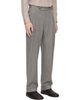 SOSHIOTSUKI SOSHIOTSUKI Gray Double Inverted Tuck Trousers - 2