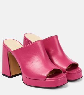 Souliers Martinez Souliers Martinez Alba 90 platform leather mules