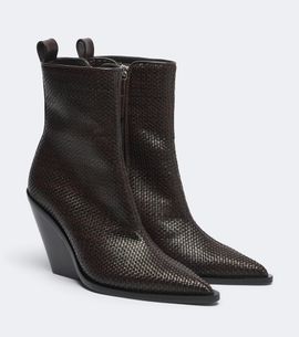 Souliers Martinez Souliers Martinez Colorado woven leather ankle boots