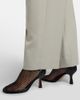 Souliers Martinez Souliers Martinez Fira leather-trimmed fishnet ankle boots - 2