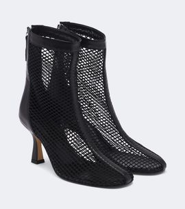 Souliers Martinez Souliers Martinez Fira leather-trimmed mesh ankle boots