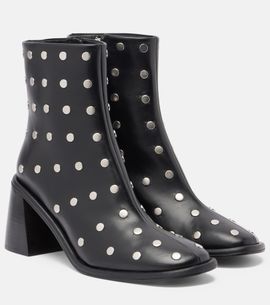 Souliers Martinez Souliers Martinez Kima 80 studded leather ankle boots