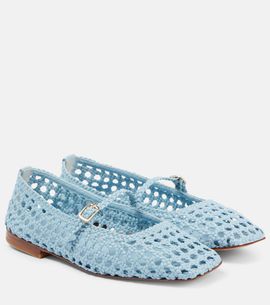 Souliers Martinez Souliers Martinez Paris woven leather ballet flats