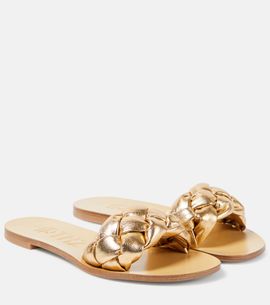 Souliers Martinez Souliers Martinez Pelota braided leather slides