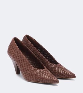 Souliers Martinez Souliers Martinez Samia woven leather pumps