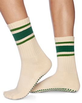 Souls. Souls. Green Retro Grip Socks