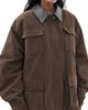 Source Unknown Source Unknown Baia Fleece Barn Jacket Brown - 1