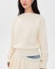 Source Unknown Source Unknown Corinth Peplum Sweater Ivory Ivory - 2