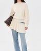 Source Unknown Source Unknown Corinth Peplum Sweater Ivory Ivory - 5