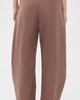 Source Unknown Source Unknown Edolo Barrel Leg Trousers Brown - 3