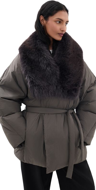 Source Unknown Source Unknown Egizio Puffer Down Jacket Charcoal