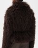 Source Unknown Source Unknown Hathi Belted Faux Fur Jacket Brown - 3