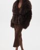 Source Unknown Source Unknown Hathi Belted Faux Fur Jacket Brown - 6