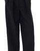 Source Unknown Source Unknown Matteo Belted Tuck Trousers Black - 1