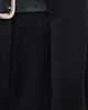 Source Unknown Source Unknown Matteo Belted Tuck Trousers Black - 6