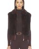 Source Unknown Source Unknown Meti Eco Fur Zip Cardigan - 1