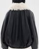Source Unknown Source Unknown Rioni Faux Fur Collar Bomber Jacket Black - 3