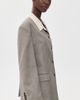 Source Unknown Source Unknown Suki Collar Blazer Grey One - 4