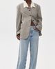 Source Unknown Source Unknown Suki Collar Blazer Grey One - 5