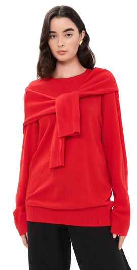 Source Unknown Source Unknown Tio Extra Shawl Sweater Red