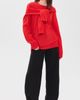 Source Unknown Source Unknown Tio Extra Shawl Sweater Red - 5