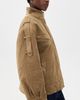 Source Unknown Source Unknown Tova Faux Suede Bomber Jacket Khaki - 4