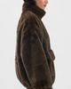 Source Unknown Source Unknown Zvika Faux Fur Anorak Brown - 4
