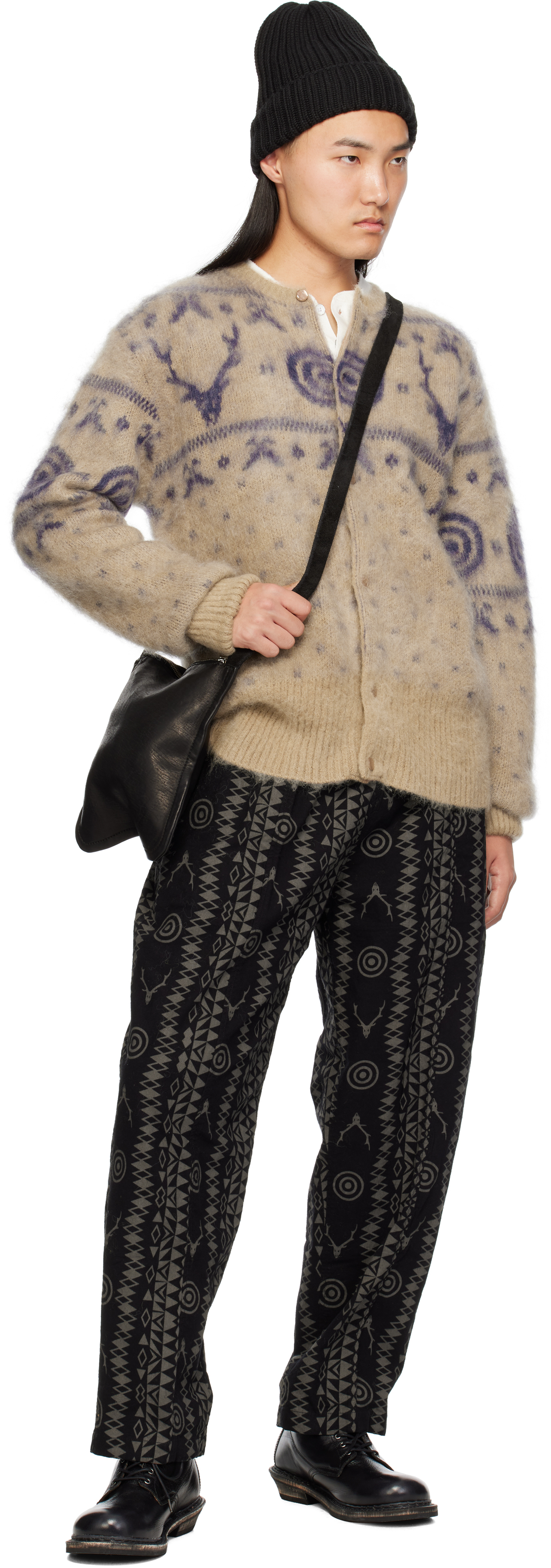 South2 West8 - Beige Mohair Cardigan
