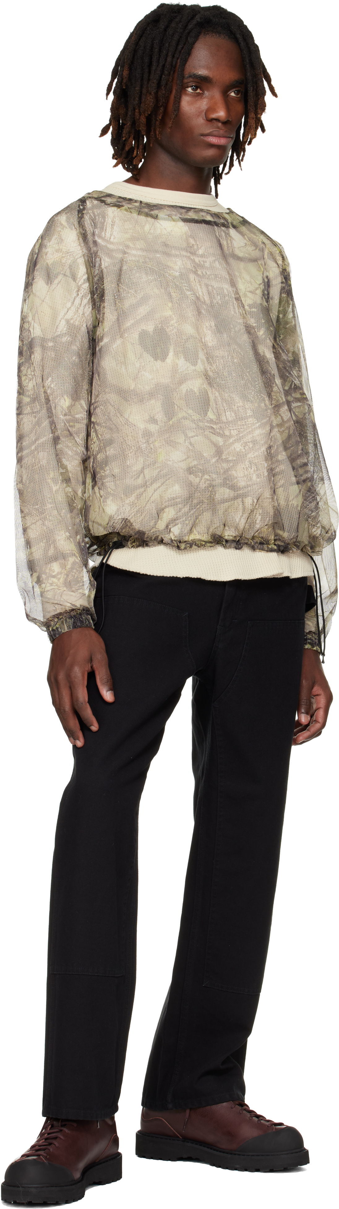 South2 West8 - Khaki Bush Crew Neck T-shirt