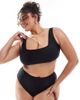 South Beach Curve South Beach Curve crop bikini top in black - 1