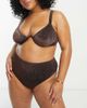 South Beach Curve South Beach Curve Exclusive high waist bikini bottom in brown metallic - 2