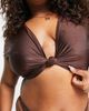 South Beach Curve South Beach Curve Exclusive knot front bikini top in brown - 3