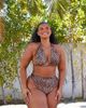 South Beach Curve South Beach Curve ft Leslie Sidora Exclusive mix & match triangle bikini top in animal print-Multi - 2