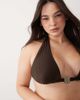 South Beach Curve South Beach Curve halterneck bikini top in mocha brown - 1