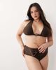 South Beach Curve South Beach Curve halterneck bikini top in mocha brown - 3