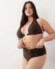 South Beach Curve South Beach Curve high waist bikini bottoms in mocha brown - 3