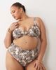 South Beach Curve South Beach Curve high waisted bikini bottom in leopard print-Brown - 1