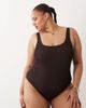 South Beach Curve South Beach Curve swimsuit in mocha brown - 1