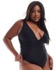 South Beach Curve South Beach Curve swimsuit with deep band/ belt in black - 1