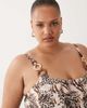 South Beach Curve South Beach Curve swimsuit with hardware detail in leopard print-Brown - 3
