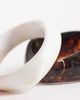 South Beach South Beach 2 layered chunky bangles in wood and stone effect-Multi - 2