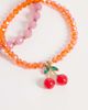 South Beach South Beach 3 layered cherry charm beaded bracelets in multi - 3