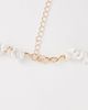 South Beach South Beach beaded stone starfish and shell necklace in gold - 3