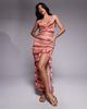 South Beach South Beach blur print mesh maxi dress in dusty pink - 2