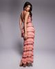 South Beach South Beach blur print mesh maxi dress in dusty pink - 3